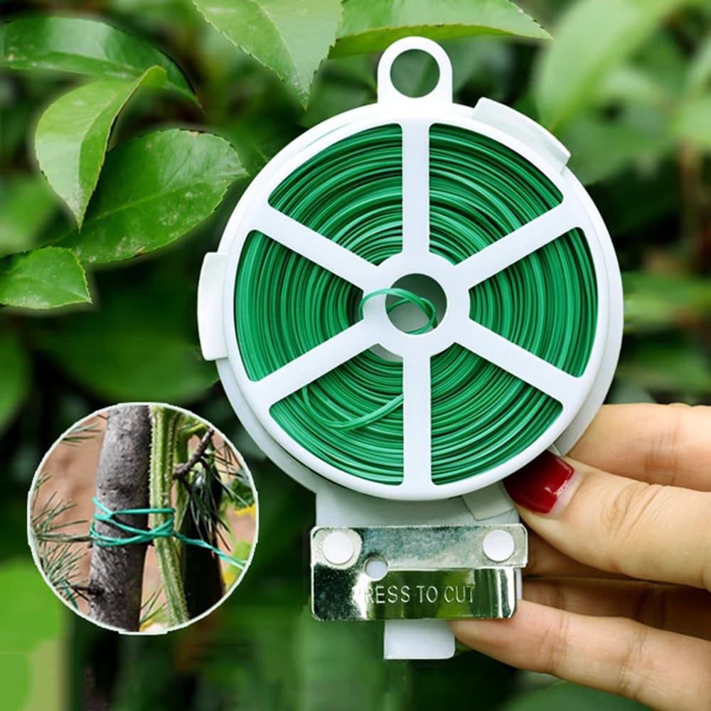 Multifunctional Garden Twist Ties Strapping Plant Climbing Reusable Self-cutting Iron Wire Cable Ties For Flower Plant Vines