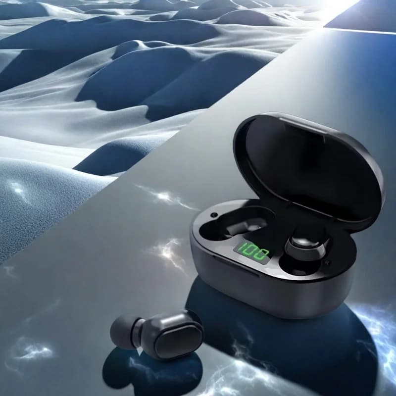 Auricolare Bluetooth wireless originale E7S con microfono Display a LED Auricolari per iPhone Xiaomi TWS Auricolare Cuffie Bluetooth Auricolari