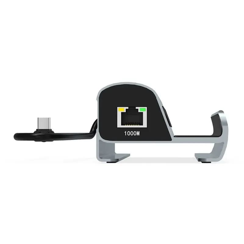 Docking Station per Steam Deck: Base TV, Supporto Hub, USB-C a RJ45 Ethernet, HDMI, USB 3.0, Caricatore Type-C