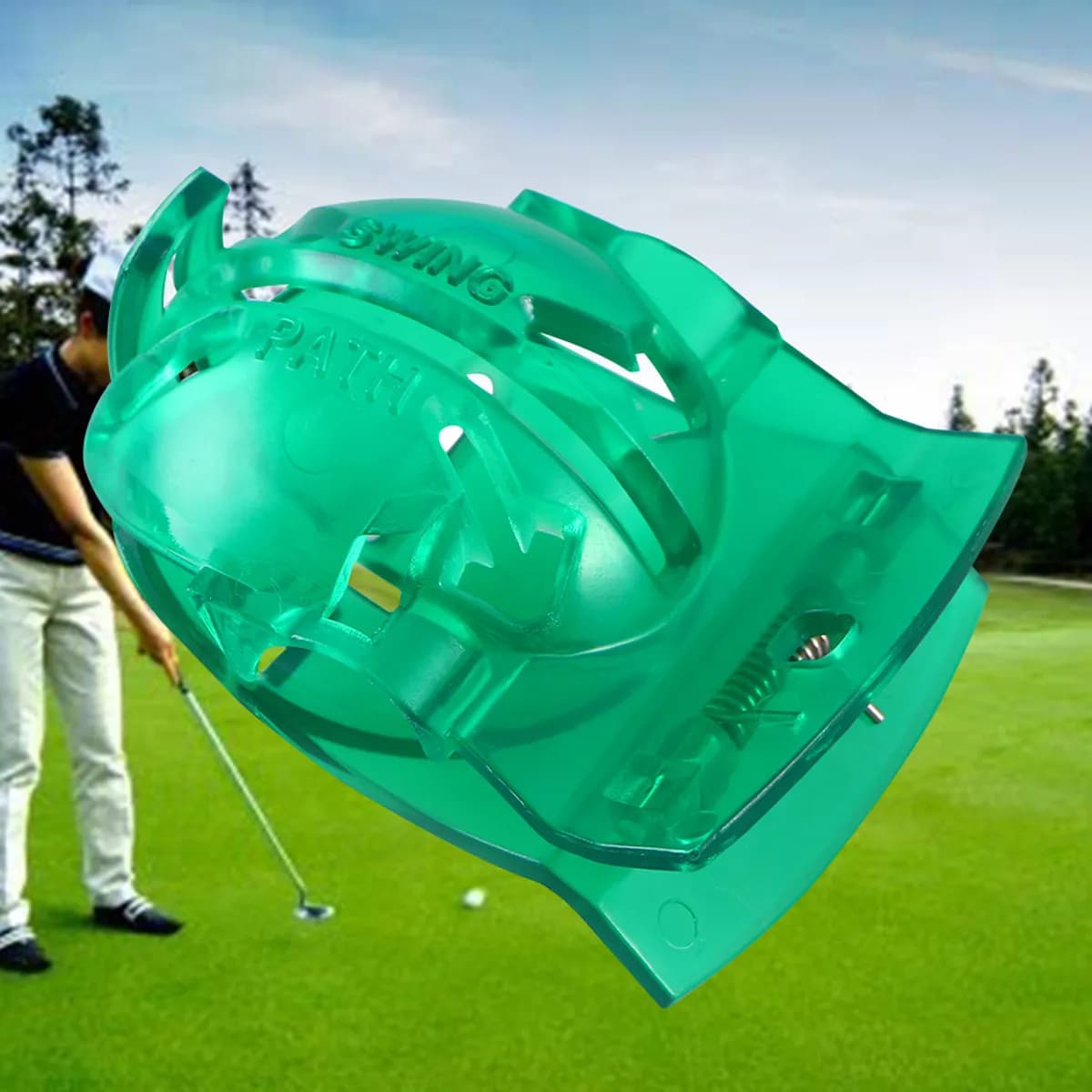 Strumento di Allineamento per Palline da Golf, Template per Allenamento del Swing, Guida Visiva per Disegnare Linee Rette e Marcature Precise