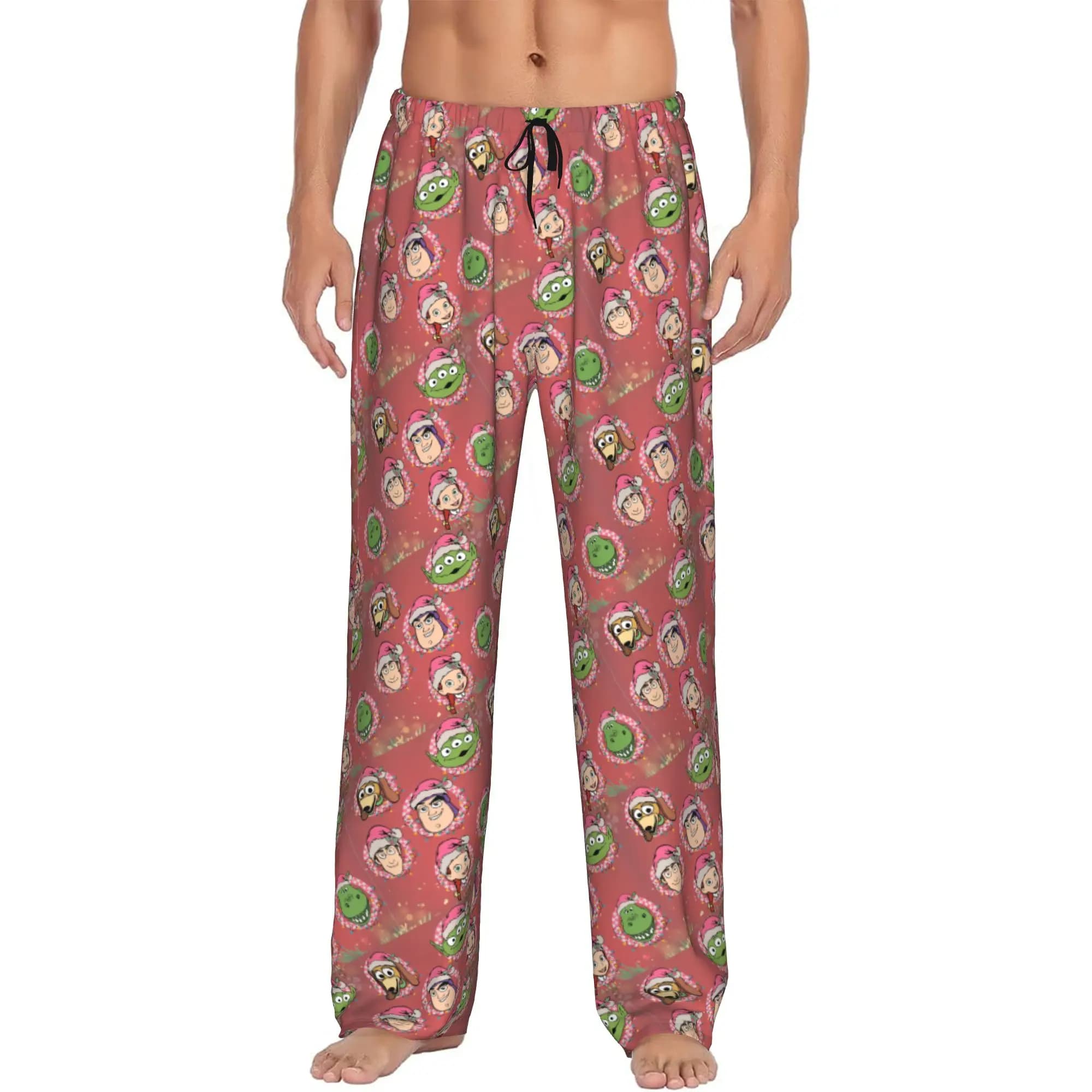 Pantaloni del Pigiama Personalizzati con Cartoni Animati e Storie, per Uomo, con Coulisse e Tasche