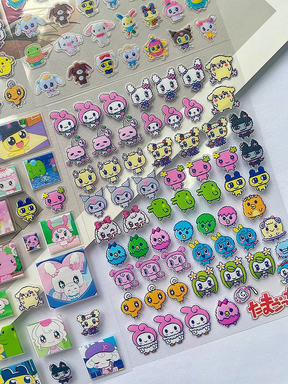 Adesivi Decorativi per Scrapbooking e Diari con Piccoli Animali Carini, Stile Y2K, Adesivi per Planner e Cancelleria, Adesivi in PVC per Unghie