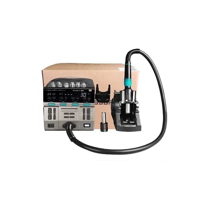Pistola termica 8650Pro di livello industriale, ad alta potenza, per la riparazione di schede madri di telefoni cellulari, smontaggio CPU e tavolo per saldatura.