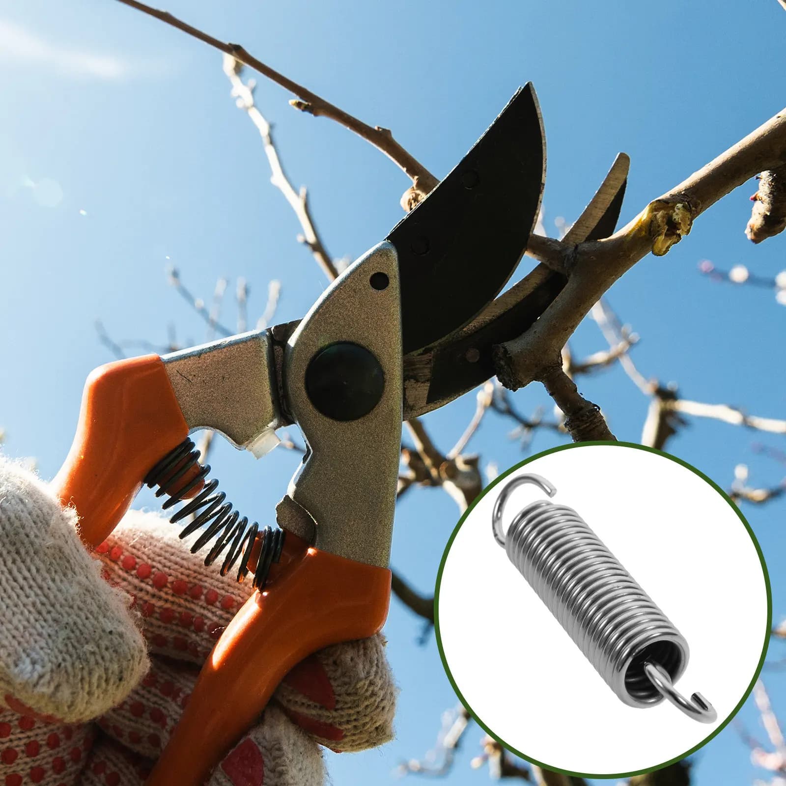 10 Pieces Stainless Steel Premium Replacement Spring For Power Scissors, Garden Shears, Heavy Duty Spring