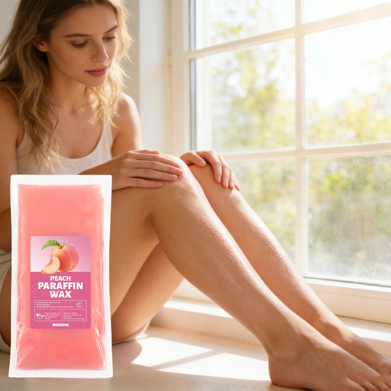 Peach Moisturizing Hand Wax Mask Exfoliating Nourishing Skin Hand and Feet Paraffin Spa Improve Dryness Smoothing Soft Skin Care