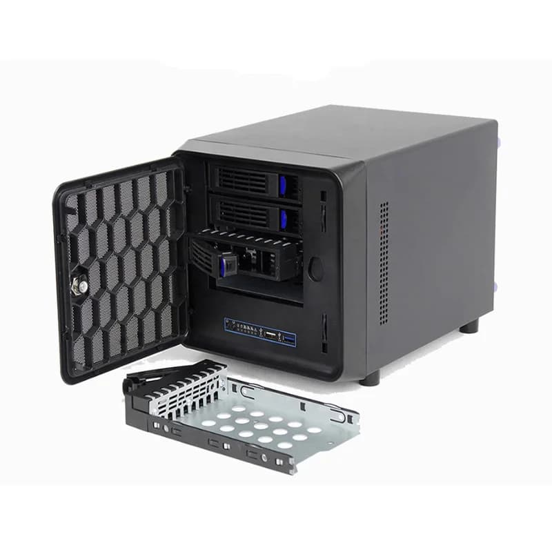 Custodia per archiviazione dati NAS Mini ITX a 4 alloggiamenti Hot Swap con ventole Micro ATX (17\" X 17\") Applicazione server per rack