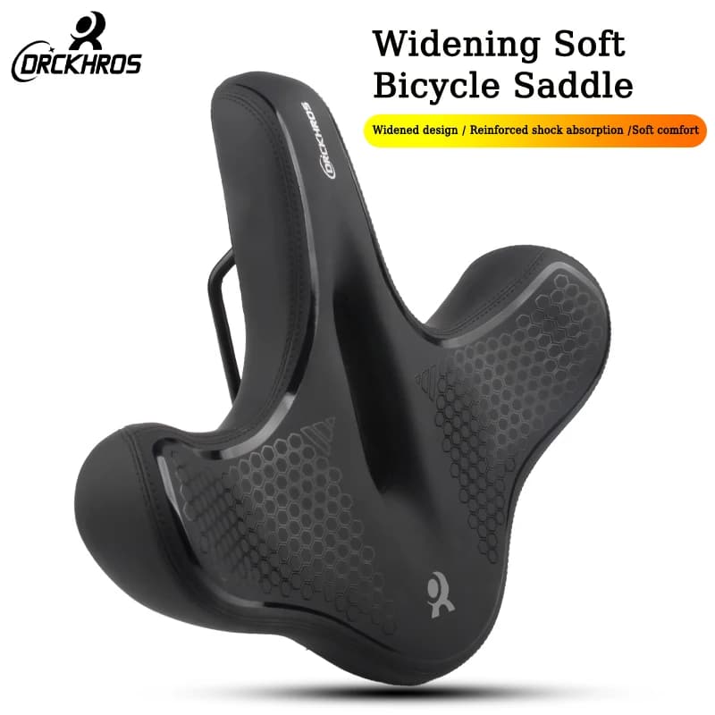 DRCKHROS Sella per bicicletta Cuscino ispessito allargato impermeabile Sedile ergonomico per bici da strada MTB Assorbimento degli urti Selle per ciclismo