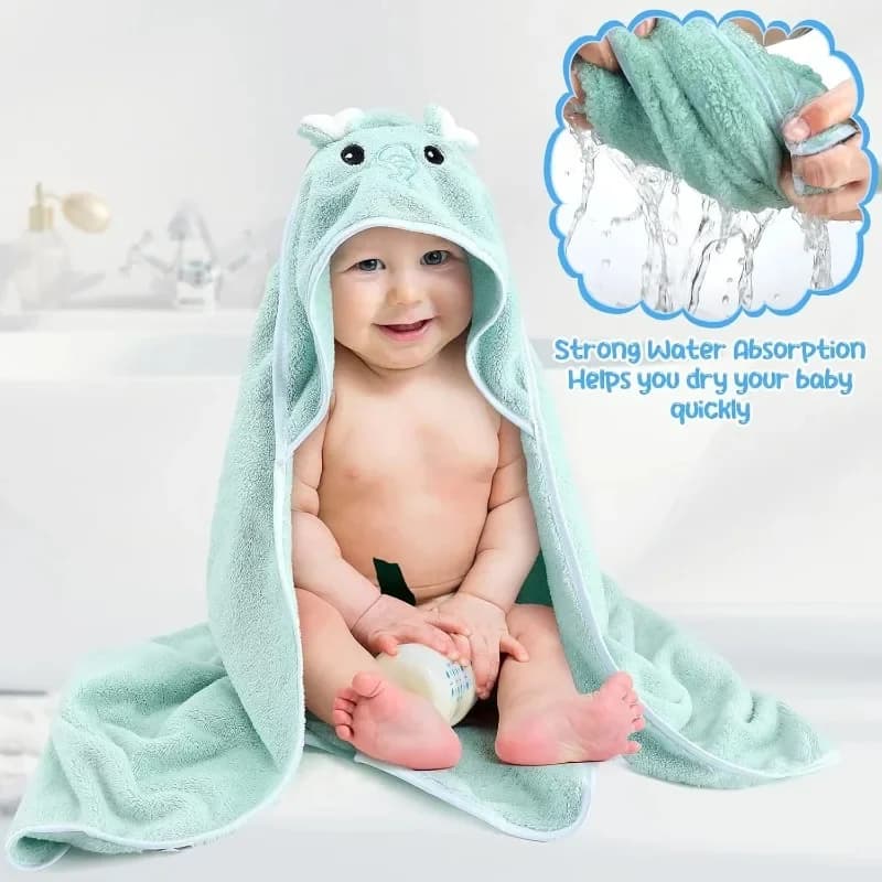 1 ~ 3PCS Animale del fumetto Asciugamani da bagno per bambini Morbido neonato Asciugamano con cappuccio Coperta Accappatoio per bambini Caldo sonno Swaddle Wrap Ragazzi e ragazze