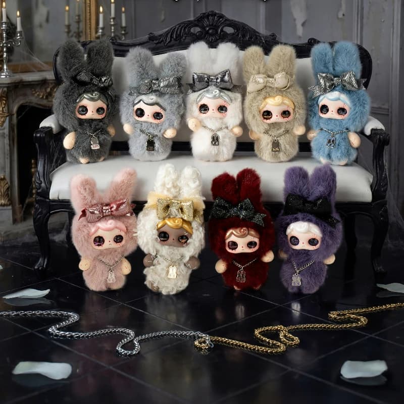 YUNA Nocturne Overture Melody of The Night Series Peluche Blind Box, Simpatica Figurina Anime, Mini Coniglio, Sacchetto a Sorpresa, Ciondolo, Regalo per Ragazze