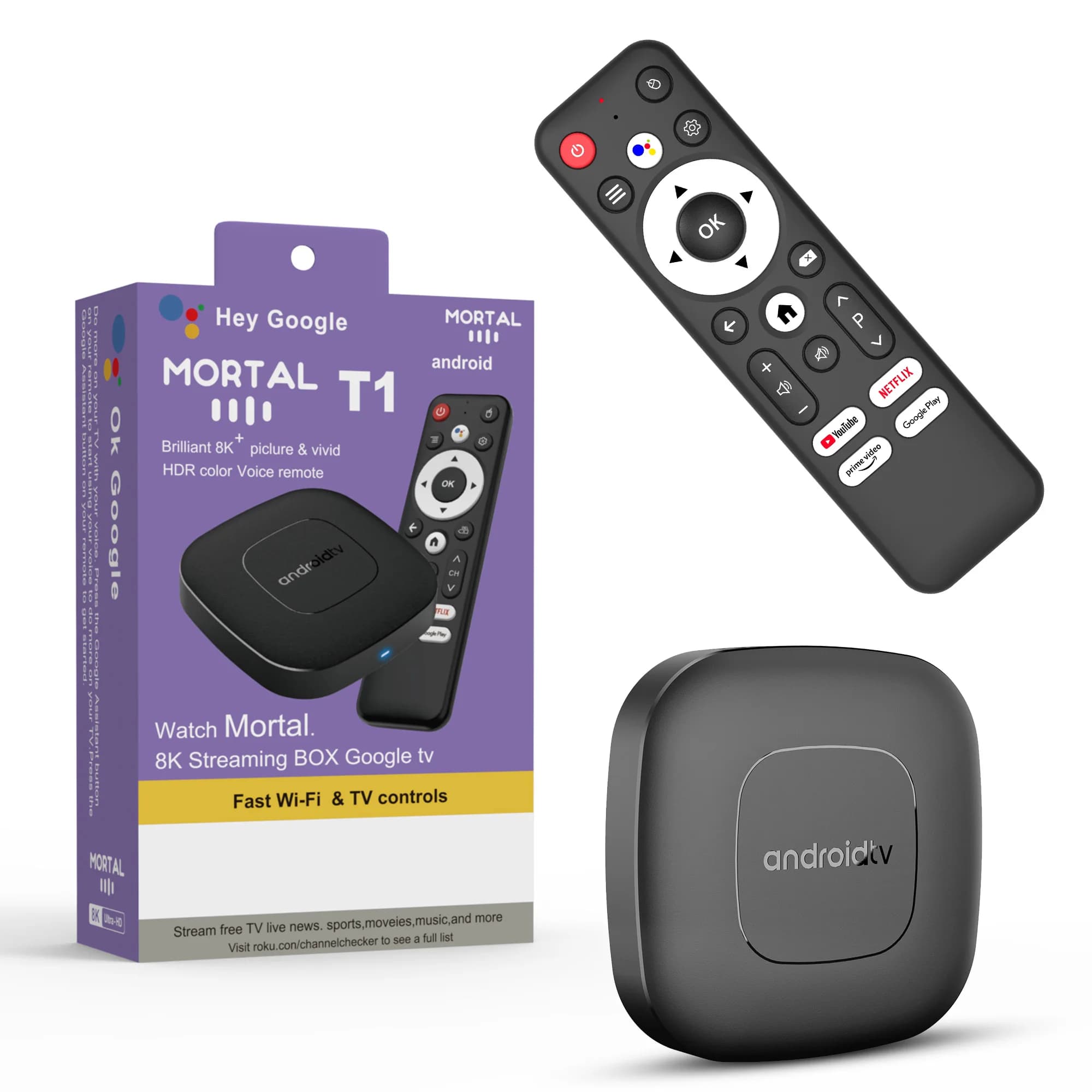 Android16 Smart Home Theater TV Box AllwinnerH313 Assistente Google Netflix Streaming Lettore multimediale Bluetooth 2G16G 2.4G5G Wifi T1