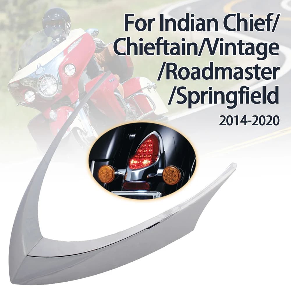 Fanale posteriore per moto lampada Top Trim decorazione per capo indiano Classic Dark Horse Chieftain Roadmaster tranne Scout 2014-2018