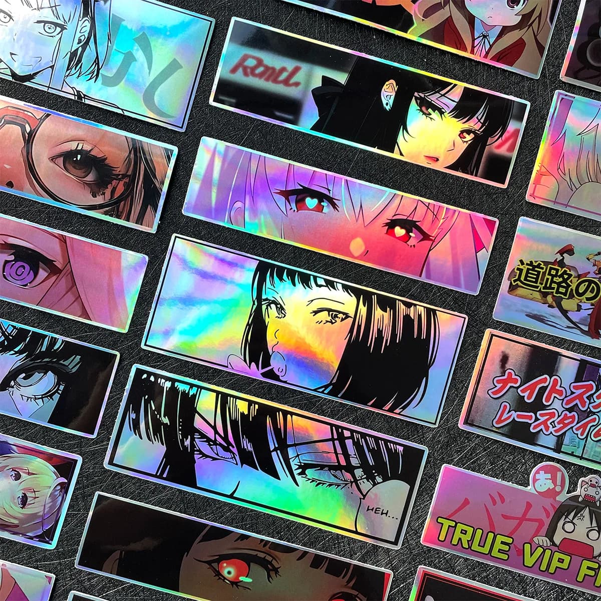32PCS JDM Anime Girl Moto Laser Rainbow Bike Scooter Carrozzeria Casco Vinyl Accessories Decalcomania for ZONTES VOGE