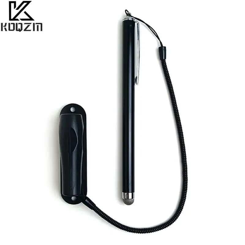 Penna stilo per penne con supporto per schermo capacitivo Touch nero per accessori per macchine terminali a matita per tablet mobili del telefono