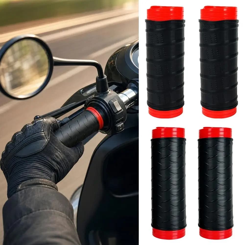 Motorcycle Handlebar Grip Sleeve Non-Slip Silicone Handle Bar Protector Cover For Bike Scooter Motorcycle Handlebar Accessories