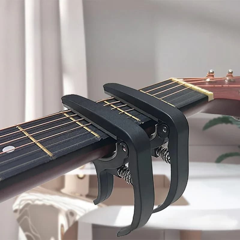 Morsetto universale per accordatura capotasto per chitarra a 6 corde per ukulele basso elettrico acustico