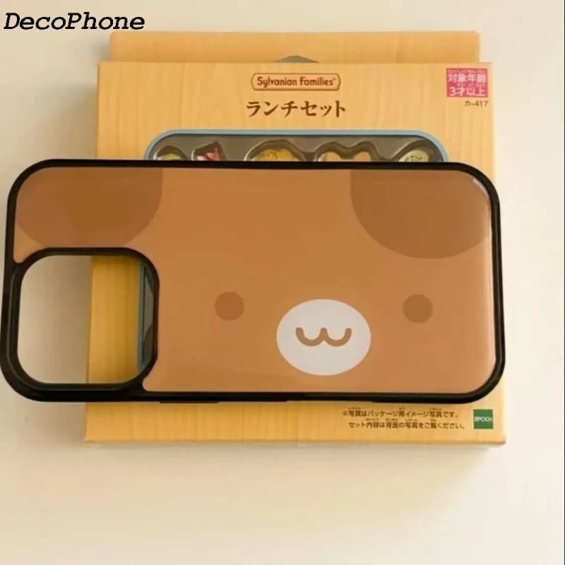 Japanese Girl Heart Retro Cute Bear Cartoon Phone Case For iPhone 17 Air 16 15 14 13 12 11 Pro XR XS X Max 7 8 Plus Y2K Cover