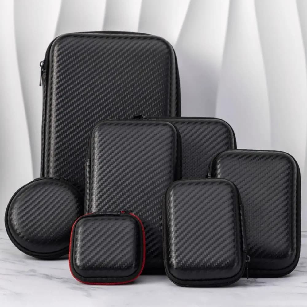 High Quality EVA Earphone Bag Wear-resistant Shockproof Digital Accessories Storage Box Universal Portable Charger Case