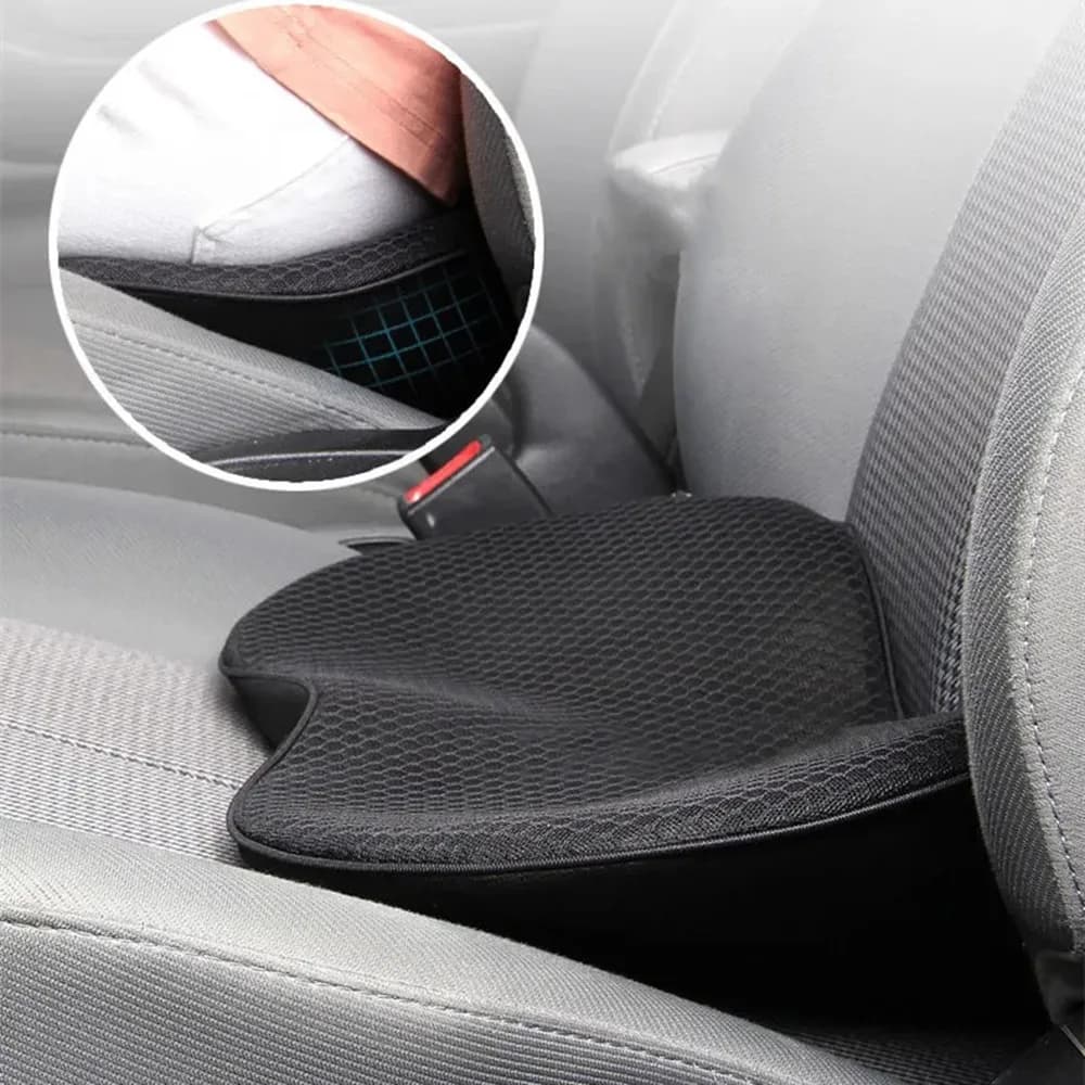 Cuscino per seggiolino auto multifunzionale 2 In 1 sedile In spugna di memoria universale cuscino di supporto lombare cuscino per rialzo del sedile del conducente traspirante