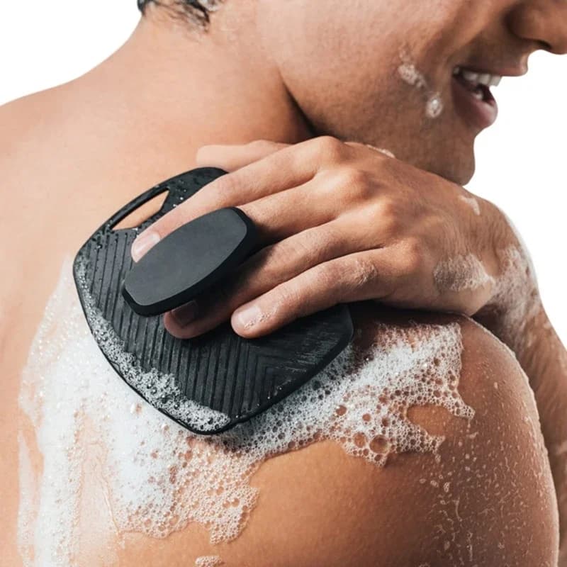 Dropshipping Spazzola morbida in silicone Detergente manuale per la pulizia del corpo Scrubber Doccia Spazzola da bagno per massaggio esfoliante delicato per uomo