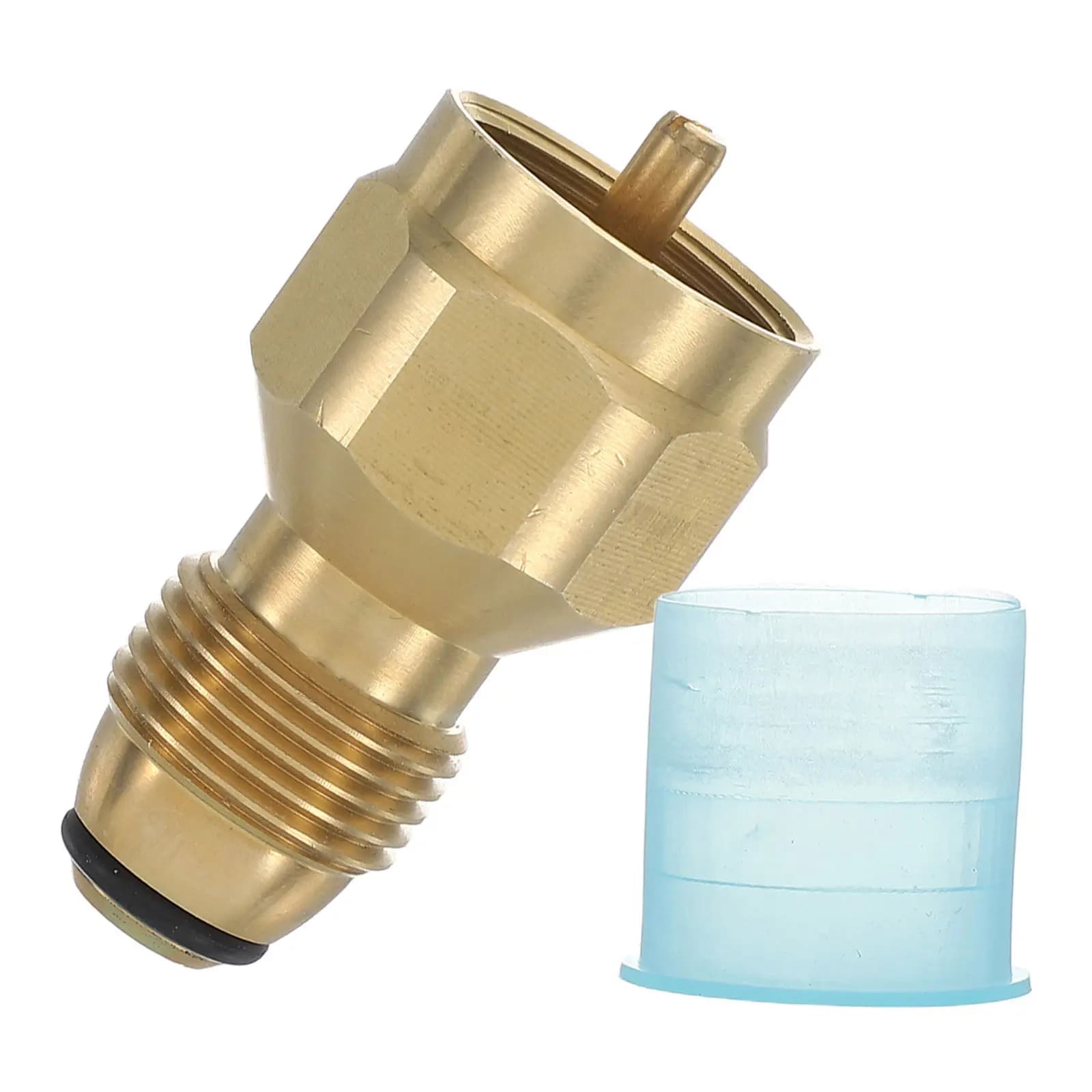 Adattatore per bombola di propano, raccordo di conversione in ottone per esterni, connessione sicura a innesto rapido per campeggio, grill e riscaldamento