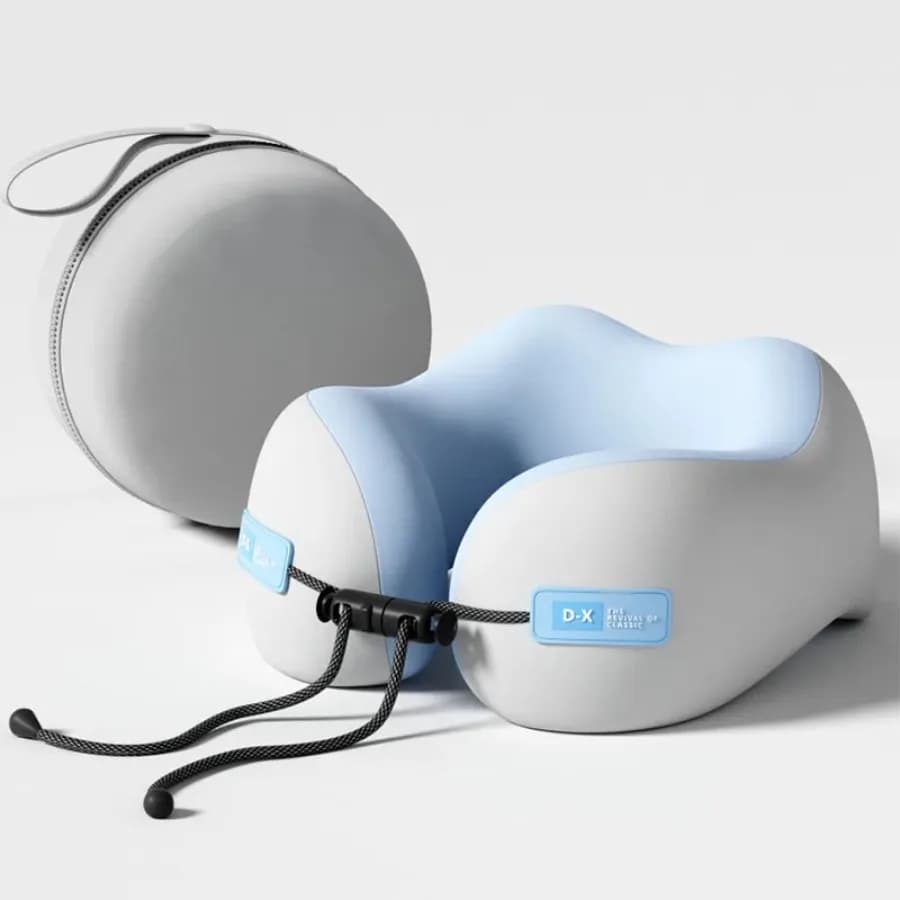 Cuscini per il Collo a Forma di U in Memory Foam, Morbido Cuscino da Viaggio, Cuscino Massaggiante per il Collo, Cuscino per Dormire in Aereo, Cuscino Cervicale per la Cura della Salute