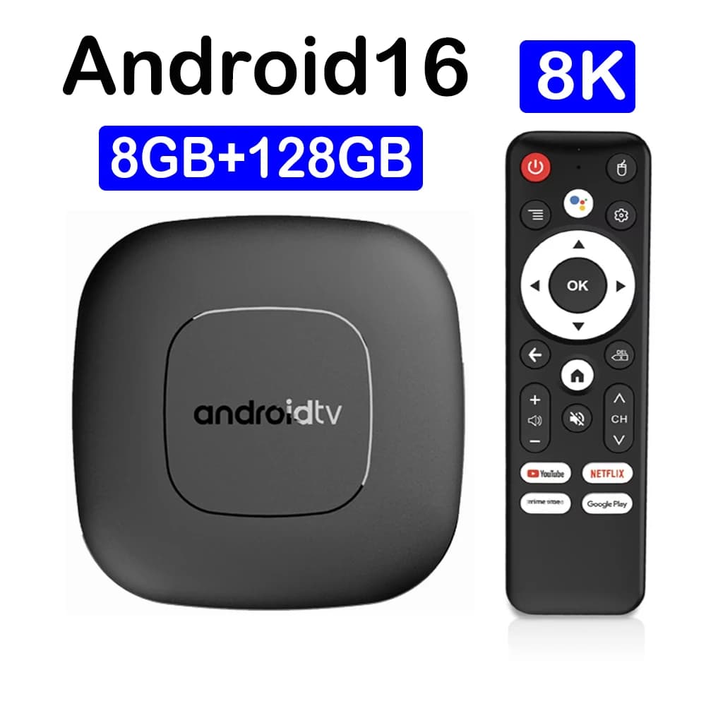 T1 Smart Android TV Box Android 14 Allwinner H313 Assistente Google Dual Wifi 5G 8K Video 8GB 128GB Lettore multimediale Set Top Box Veloce