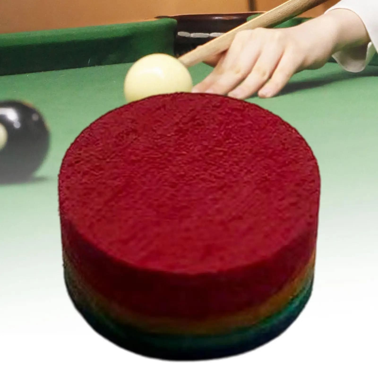 Punta per stecca da biliardo 14 mm Forte durezza PU Testa per stecca integrata Forniture per punte da biliardo per accessori da gioco da biliardo