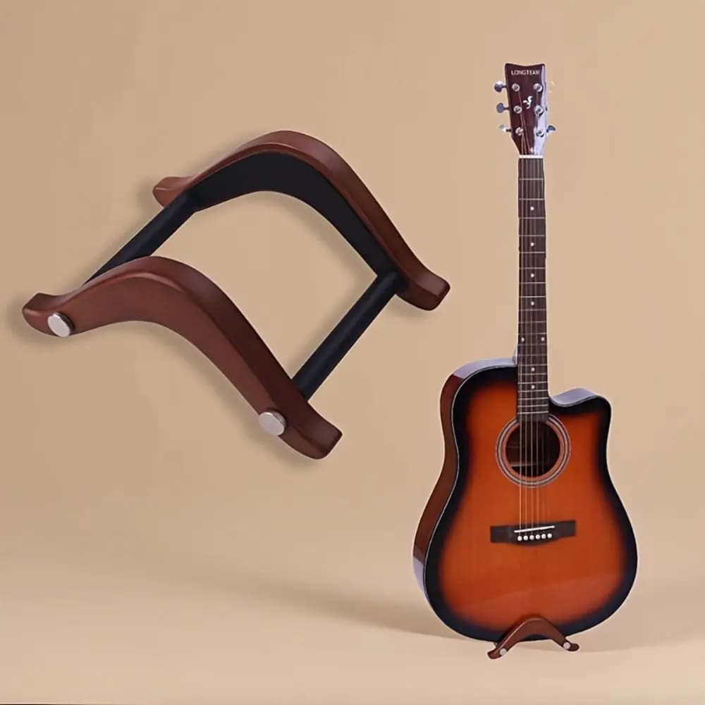 Wooden Guitar Display Holder Stable Non Slip Ukuleles Bracket Portable Protection Musical Instrument Rack Studio Use