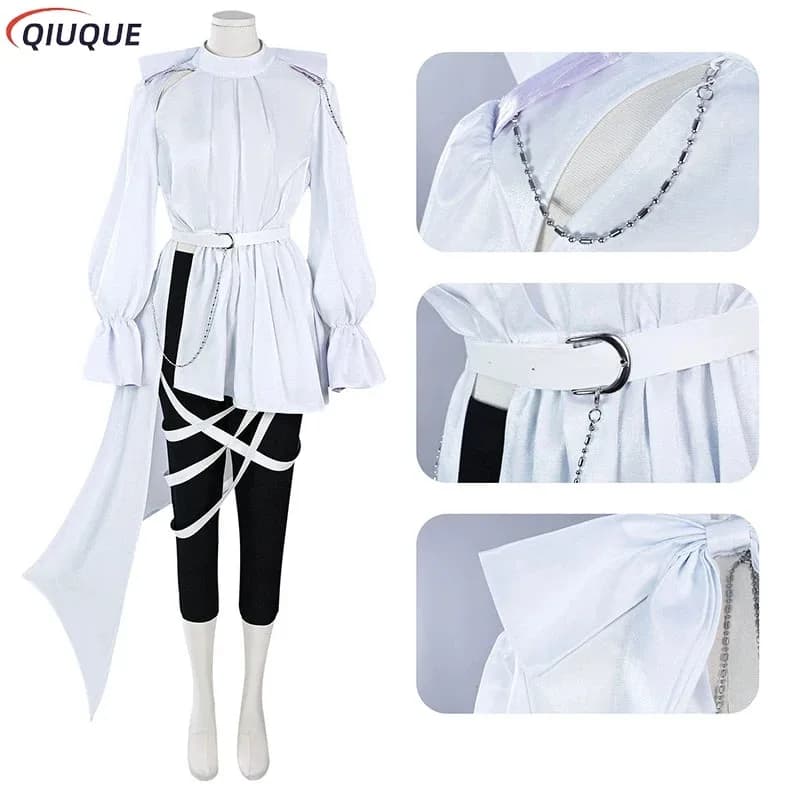 Anime Alien Costume di scena Camicia bianca Accessori Set completo Luka Parrucca cosplay Scarpe Donna Uomo Abiti da festa Suita;2,c'4,h.
