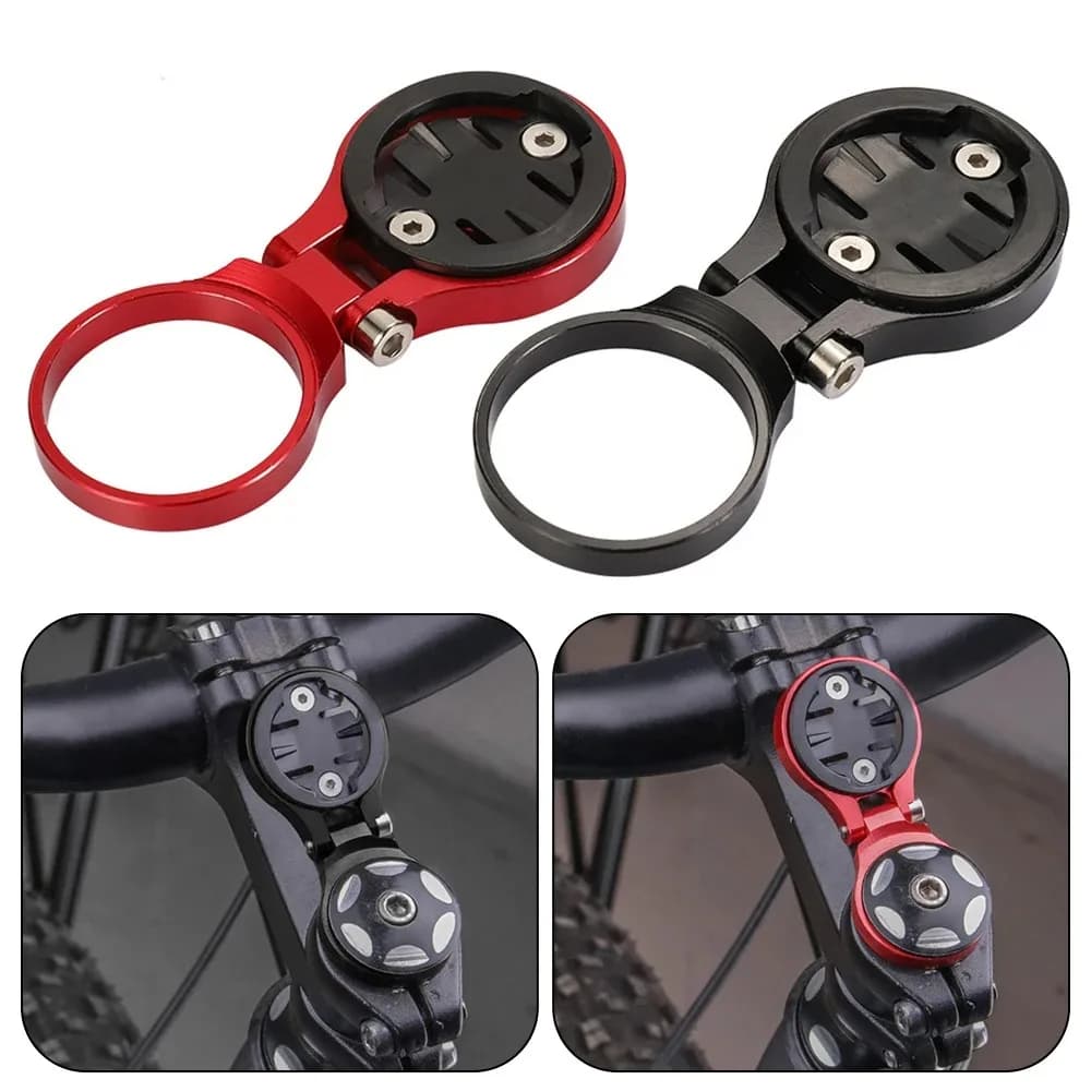 Supporto per attacco manubrio per Computer da bicicletta regolabile supporto per tachimetro cronometro supporto per MTB accessori per Garmin Bryton Cateye