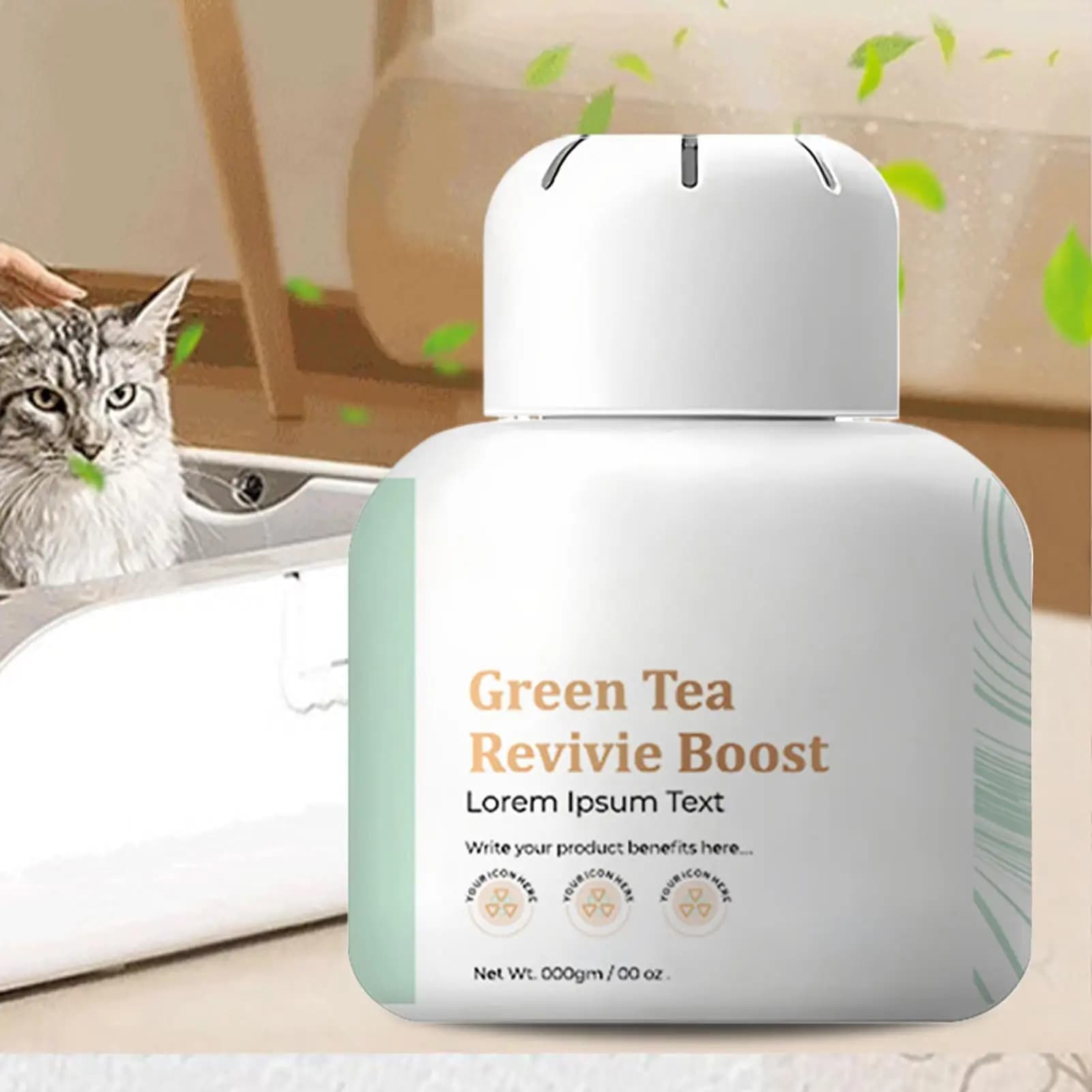 Pet Air Freshener Box Eco Plant Formula Decomposes Pet Urine Smell For Indoor Cat Litter Box And Pet Household Deodorization