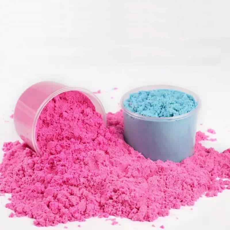 1KG fai da te bambino Non tossico morbido melma giocattolo colore spazio sabbia educazione castello libero stampo argilla magica SandPlay Kit idrofobo favore del partito