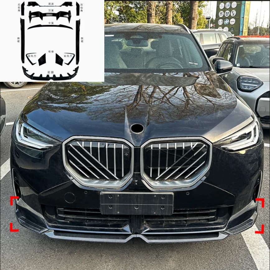 Carrozzeria kit for BMW X3 G45 2025+ M Sport, Front Spoiler, Rear Spoiler, Diffuser, Side Miniskirts, Accessories