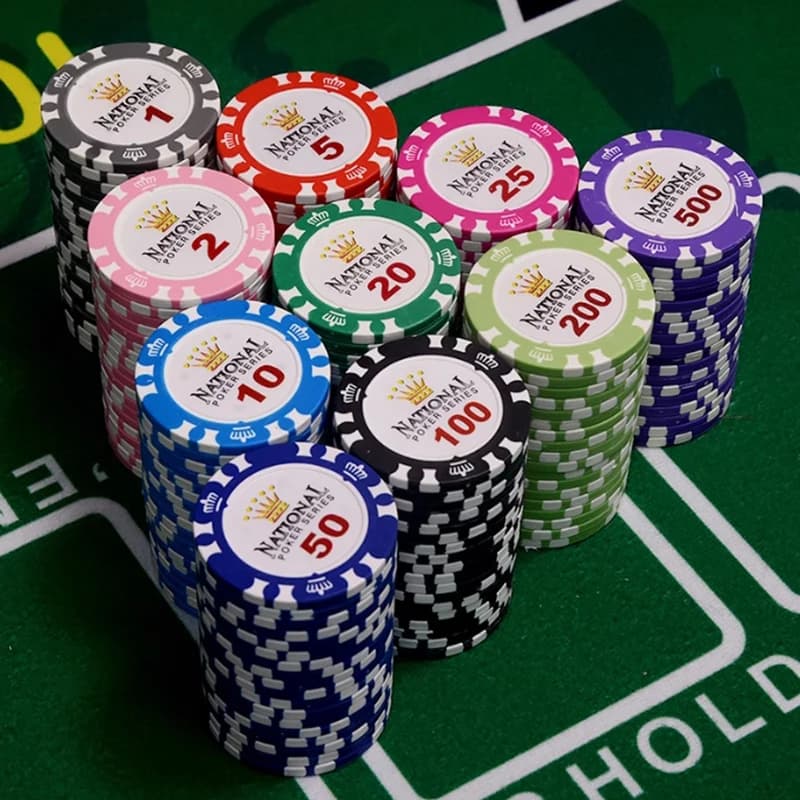 50 fiches da poker in ceramica Texas Hold'em, fiches da poker in ceramica, giochi da tavolo con fiches Mahjong