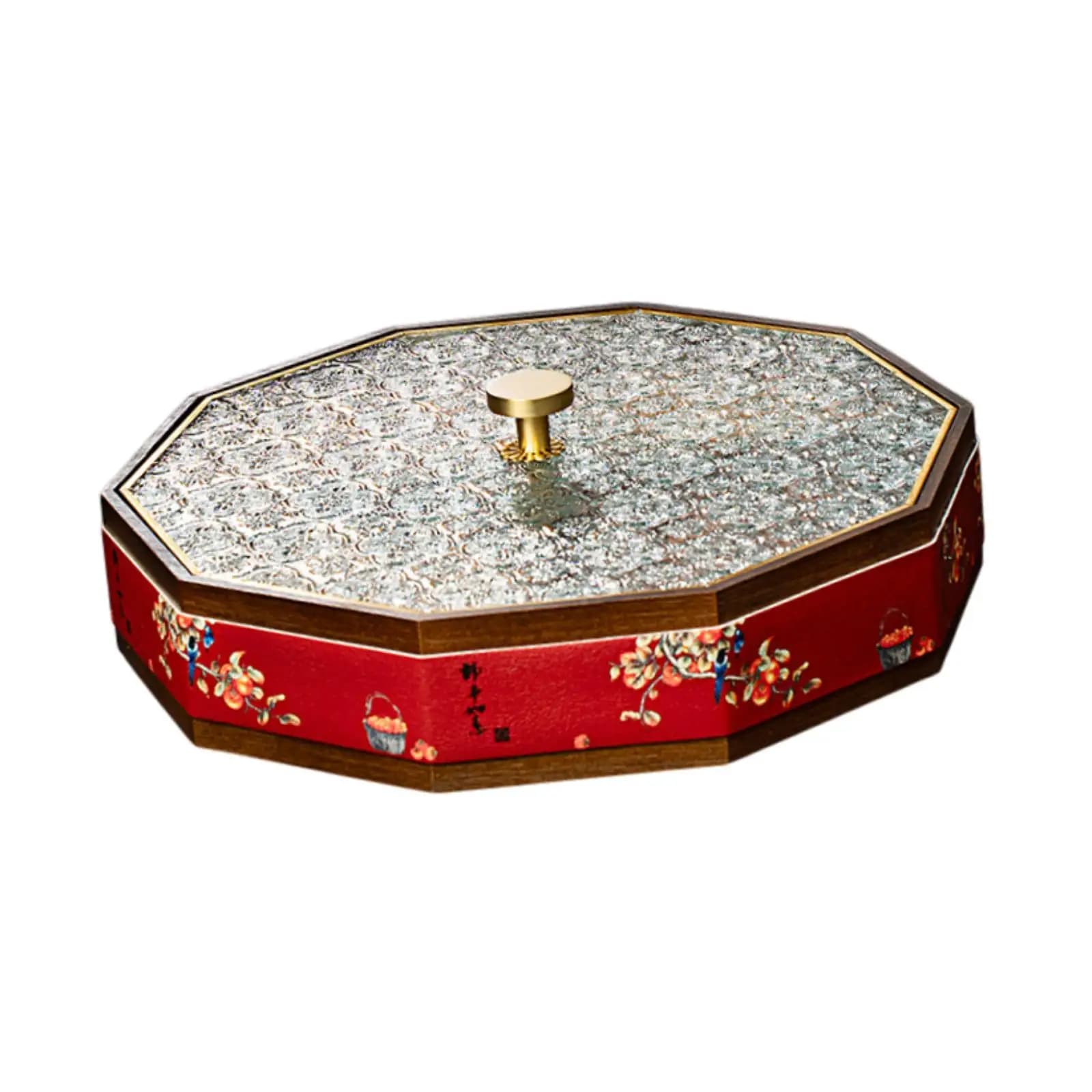 Divided Serving Box Spring Festival Kitchen Multi Compartments Snack Container for Candy Desserts Dried Fruits Popcorn Treats