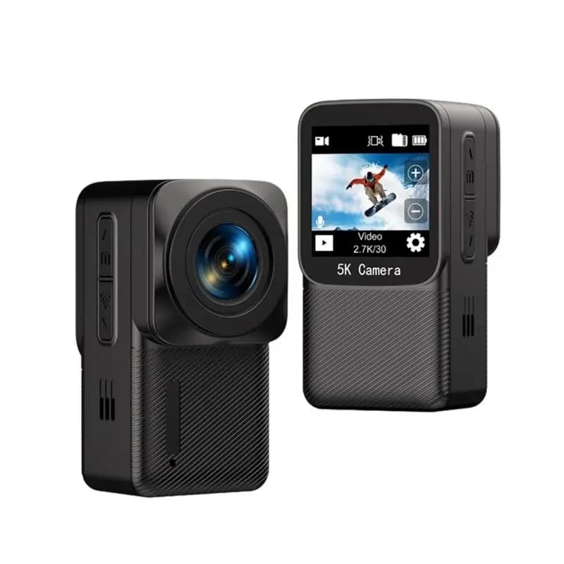 DIGIT-Underwater Videocamera Sportiva Subacquea 30M Impermeabile 5K 30Fps con Wifi, Videocamera Tascabile per Immersioni