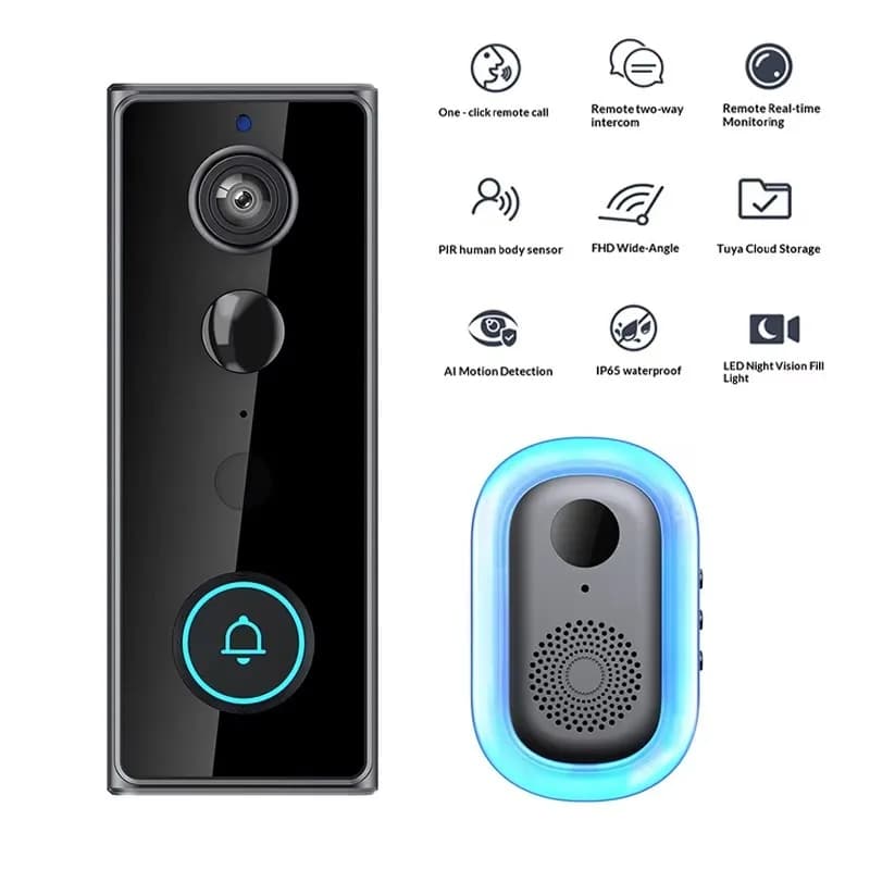 Peephole In The Door With Camera Door Video Peephole Family Security Doorbell HD Night Vision Anti Doorbells Smart Doorbell