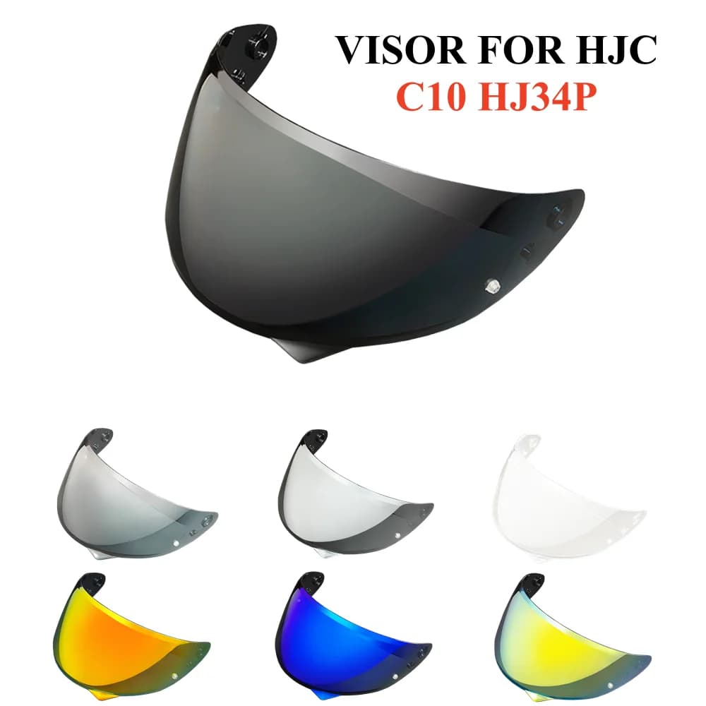 C10 Helmet Visor Lens for HJC C10 HJ34P Replace Visera Anti-UV Anti-Scratch Dustproof Wind Shield Motorcycle Accessories Casco