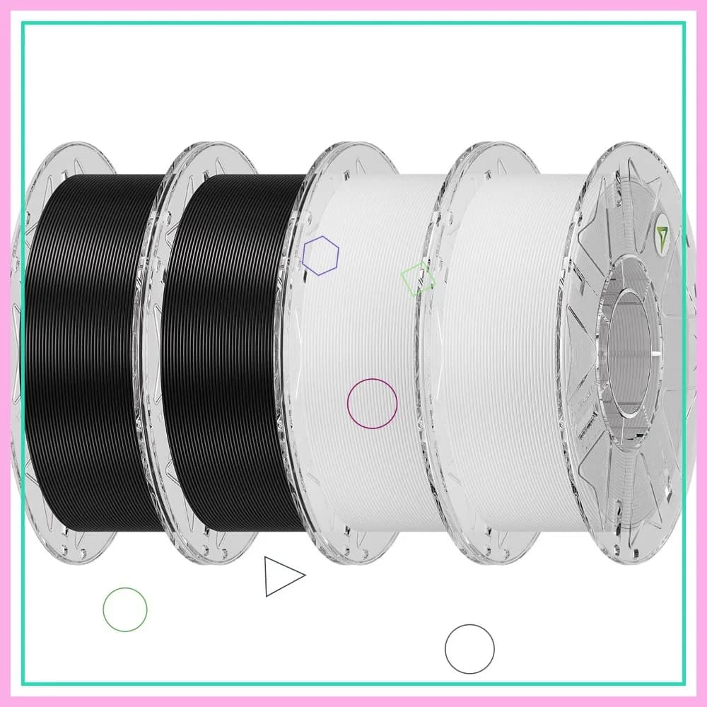 Filamento Hyper PLA 4KG 1.75mm, Stampa RFID ad Alta Velocità fino a 600mm/s, Precisione ±0.03mm per la Maggior Parte delle Stampanti 3D