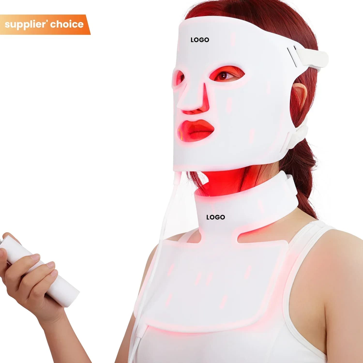510K IDEATHERAPY new infrared design 830nm led face mask 415nm 630nm led face light therapy mask