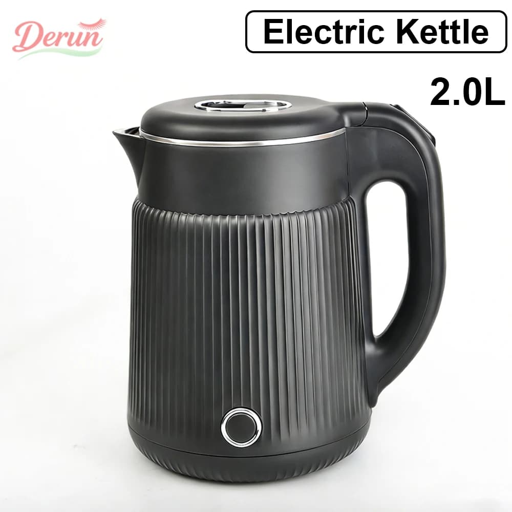 Stainless Steel 2.0L Electric Kettle, Fast boiling 1500W, Automatic shutdown, Dry-cleaning protection, Home & Office