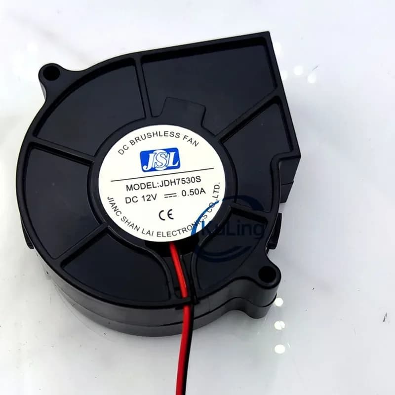 JSL JDH7530S Turbo Blast Humidifier Fan for 12V 0.50A and 24V 0.20A with 7.5cm Diameter for 7530 Models