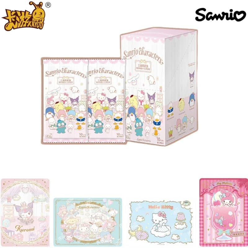 KAYOU Carta Sanrio autentica Zhenmeng Libro Prenotazione Animazione Gioco Collezione di carte Giocattolo per bambini Regalo periferico Scatola originale