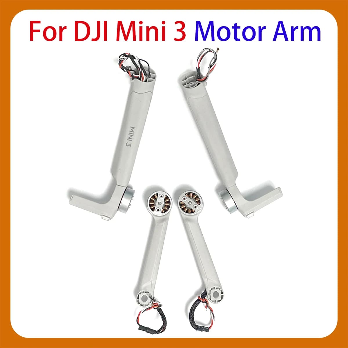 Bracci motore anteriori posteriori originali MINI 3 sinistro destro, la sostituzione deve essere saldata, adatti per pezzi di ricambio di manutenzione DJI mini3