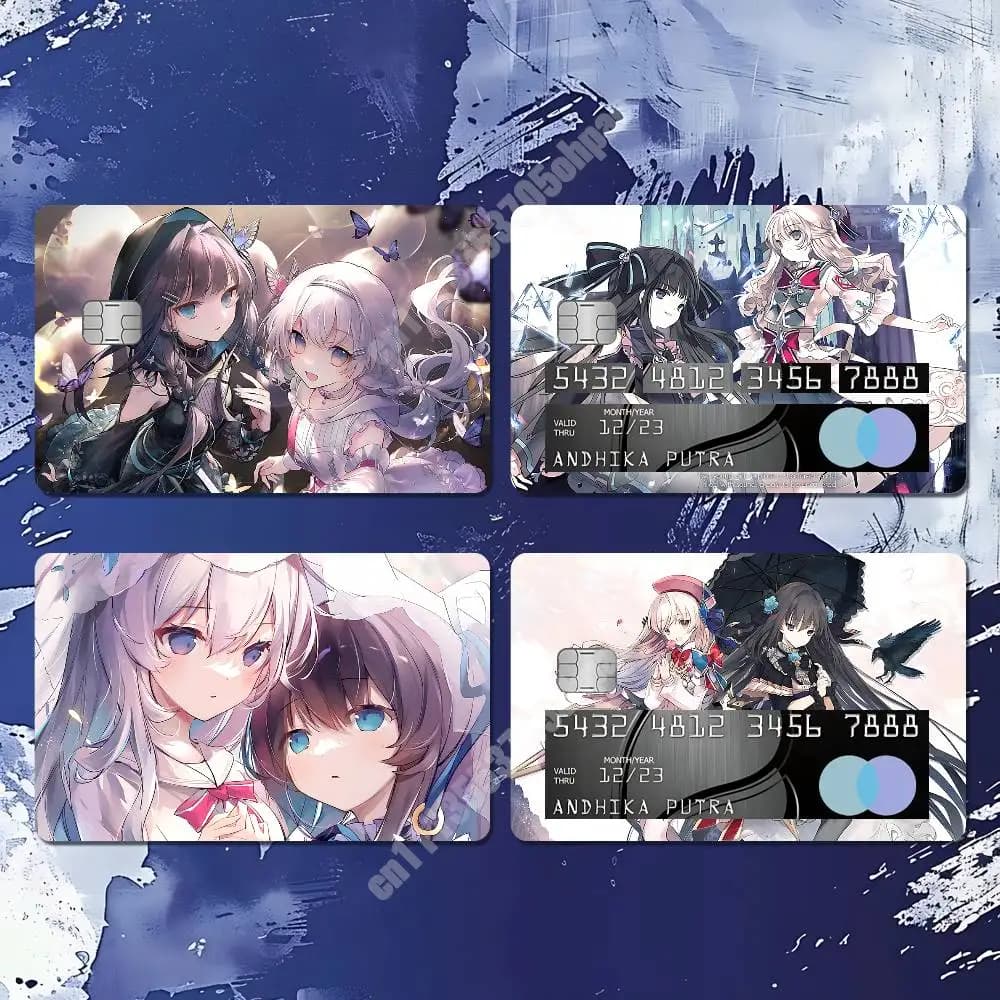 Arcaea Hikari Tairitsu Music Game Sticker for NFC ID Card Film Skin Credit Bank Card Artistic Pattern Design