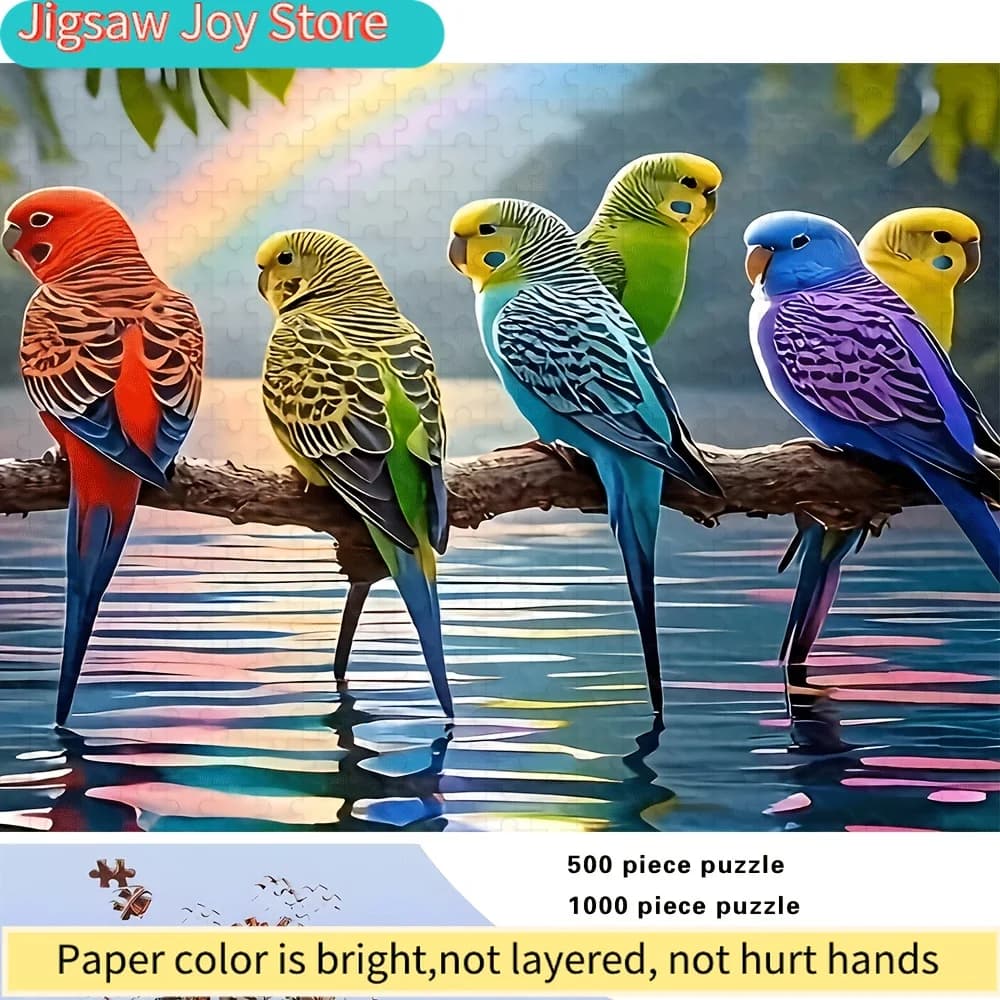 Puzzle per Adulti da 500/1000 Pezzi, Alta Qualità, Divertente Gioco Familiare per Alleviare lo Stress, Perfetto per Compleanni, Natale, Halloween, An