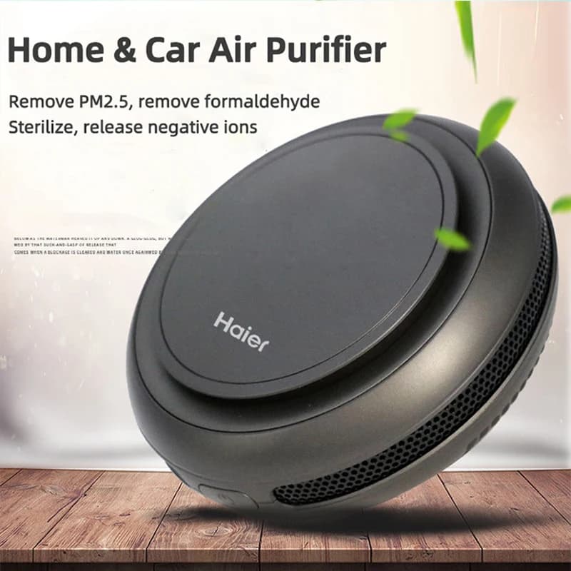 USB Car Air Purifier Ion 99% Pollutant Removal Interior Essential Car Supplies Oxygen Cleaner with Negative for Haier