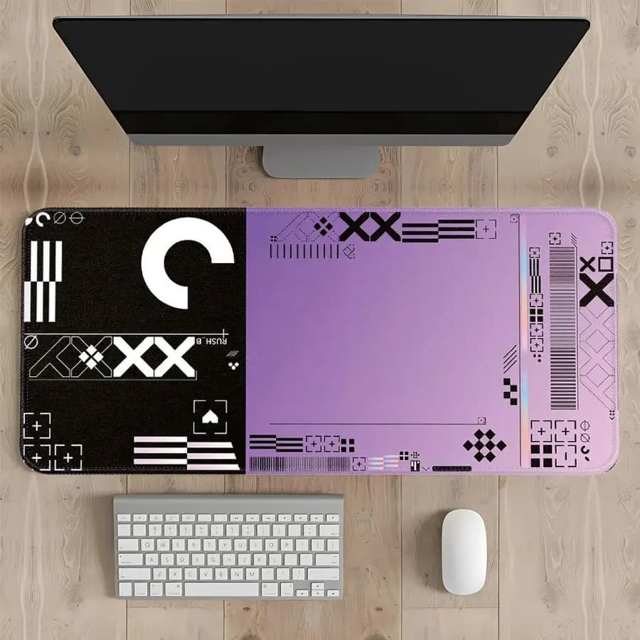 Tappetino per mouse da ufficio, tappetino per tastiera, tappetino per console di gioco, accessori da scrivania, tappetino per computer portatile in gomma, CSGame GO Plating