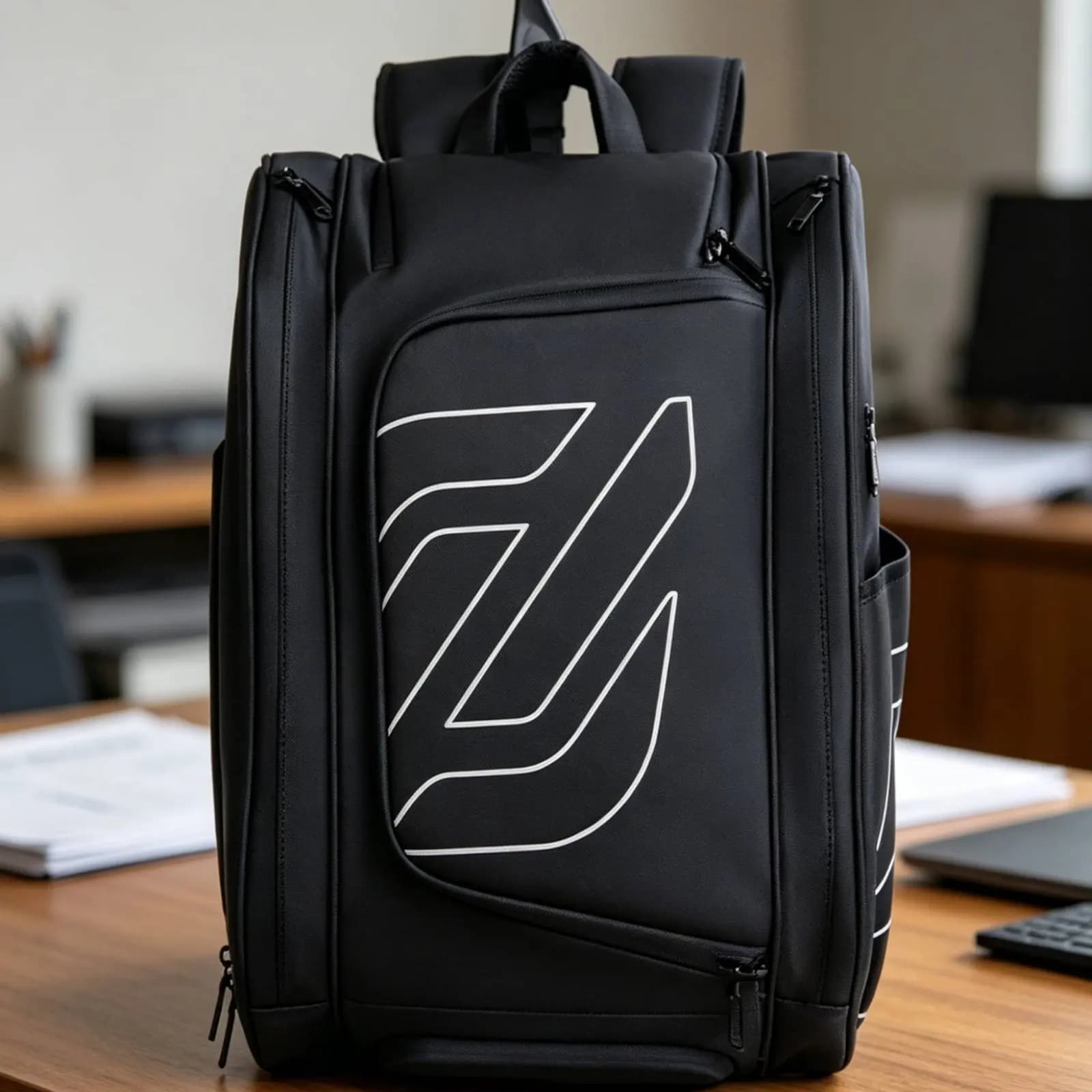 Pickleball Backpack Side Pockets Tennis Backpack Badminton Racket Bag Lightweight Pickleball Sling Bag Water Resistant