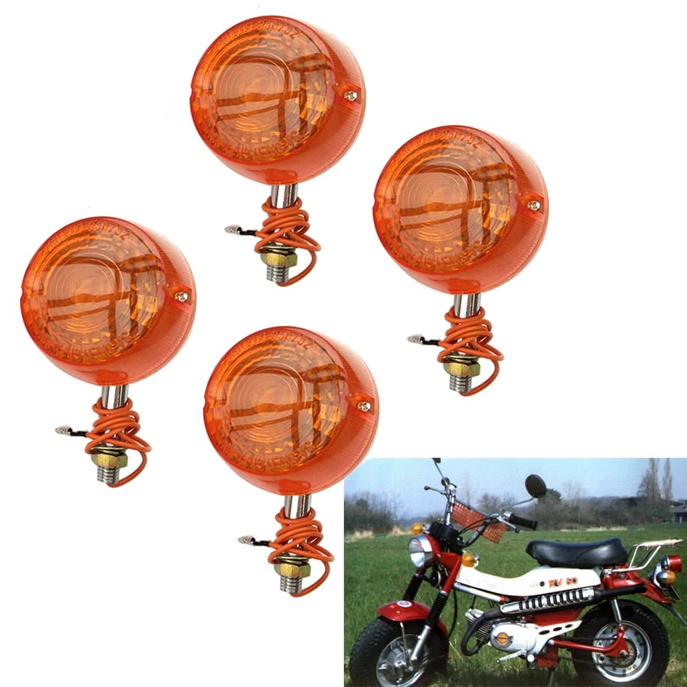 Per Suzuki FA50 FA50X Shuttle Scooter RV50 RV75 RV90 RV125 Anteriore Posteriore Indicatore di direzione Winker Lampeggiatore Lampada 1980-1991
